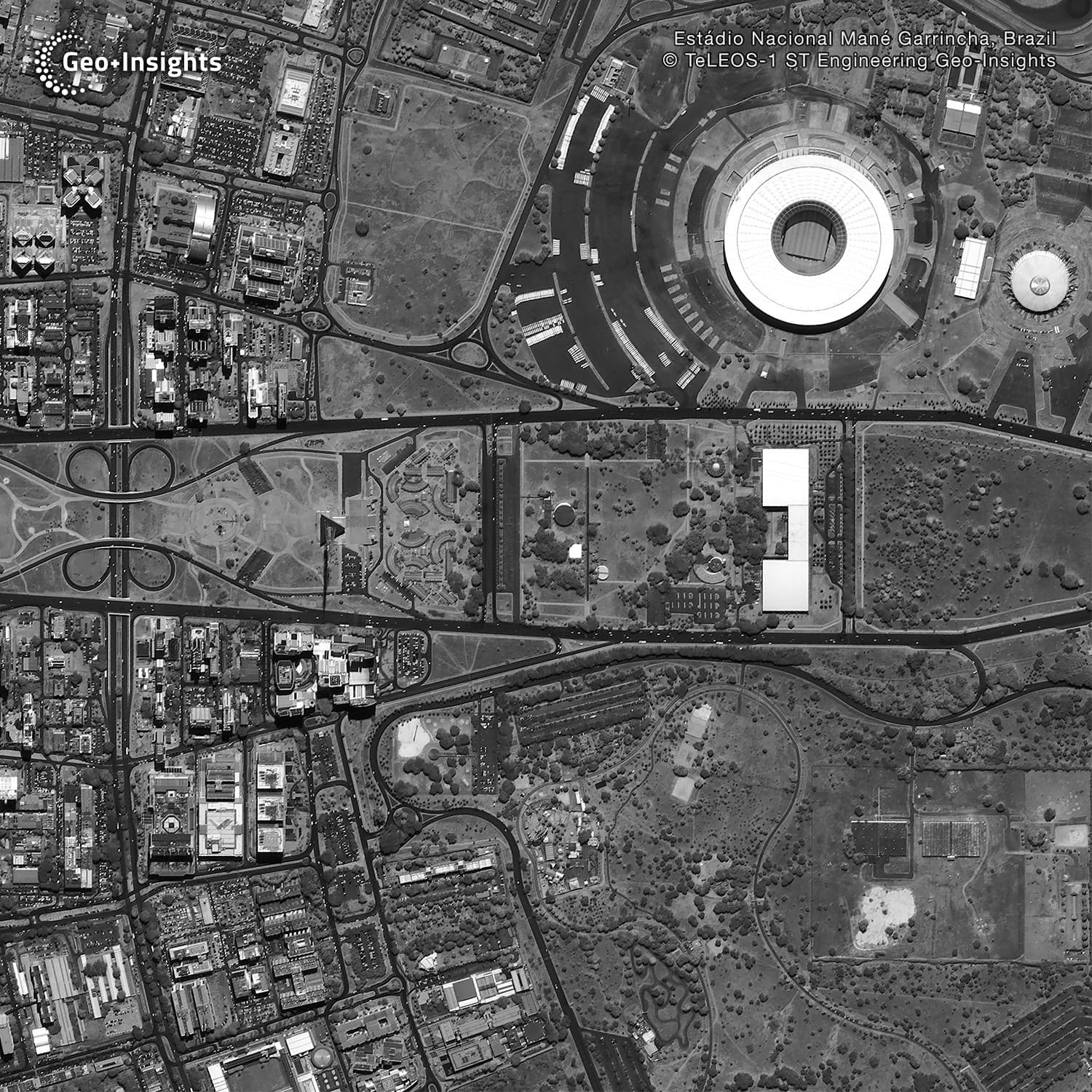 Photo of Mane Garrincha captured by TeLEOS-1